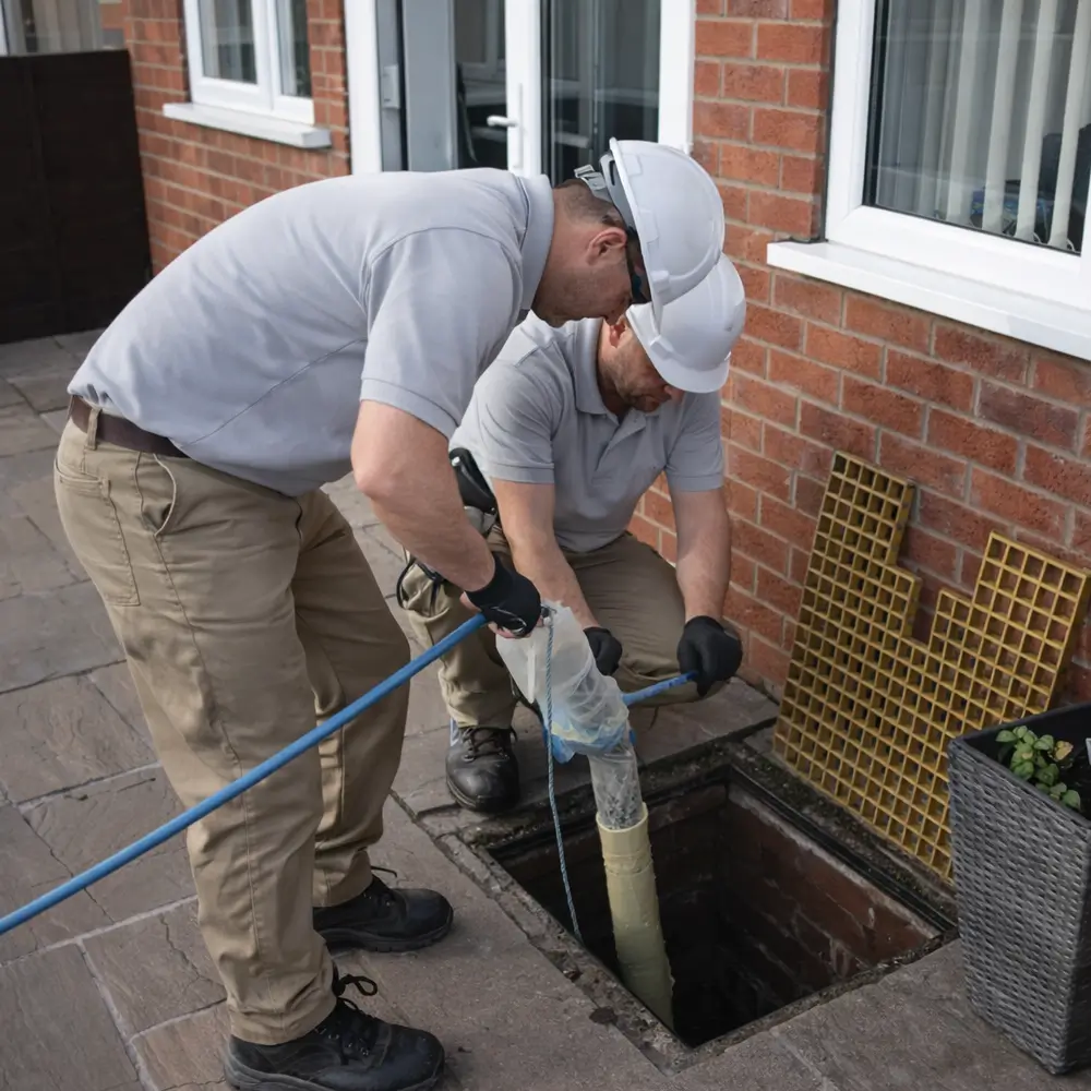 Blocked drain repair service in Castle Green